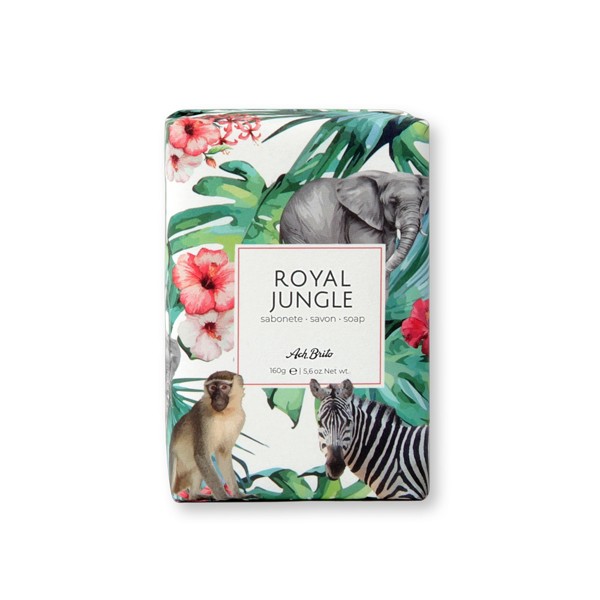 ROYAL JUNGLE. Soaps enriched with green clay (160g) - Light Grey