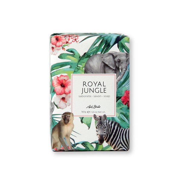 ROYAL JUNGLE. Mýdla obohacená zeleným jílem (160g) - Světle Šedá