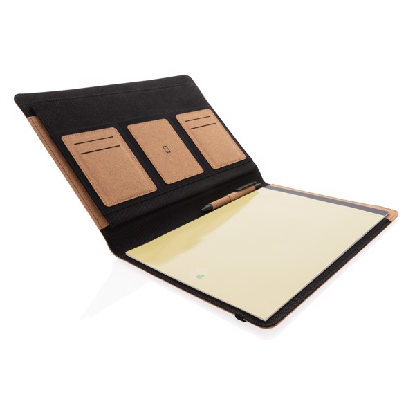 Xd Collection cork portfolio A4, recycled paper