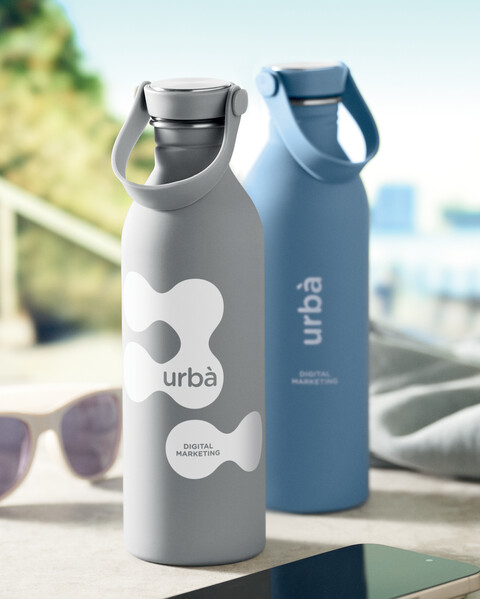 Single wall bottle 500 ml Svalur - Grey