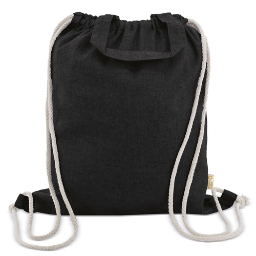 SAC À DOS EN COTON - Noir / Noir