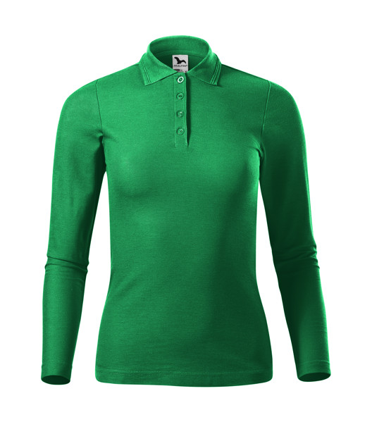 Polokošile Dámská Malfini® Pique Polo Ls - Středně Zelená / M