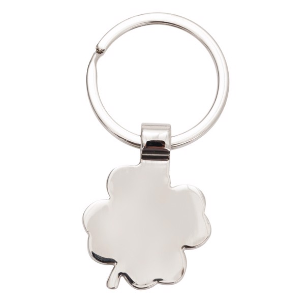 Clover Luck keyring - Green / Silver