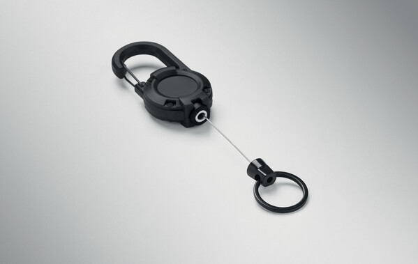 Retractable badge holder Stiba - Black