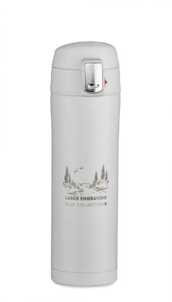 Thermobecher LOCK MAT 440 ml - weiß