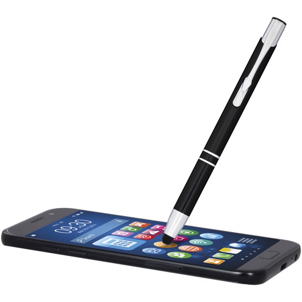 Stylet Stylo bille métallique Moneta (encre bleue) - Noir