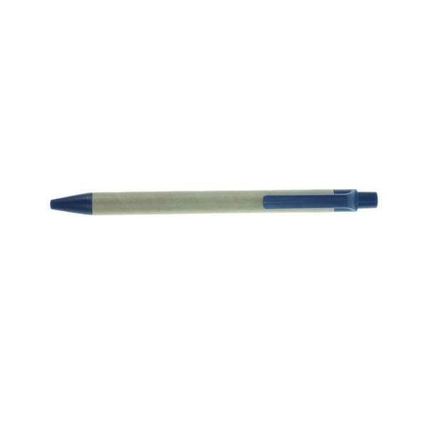 Recycled cardboard ball pen | Nicholas - navy blue