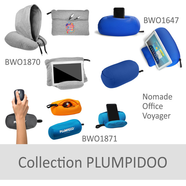 PLUMPIDOO NOMADE Multifunctional microbead cushion - RED