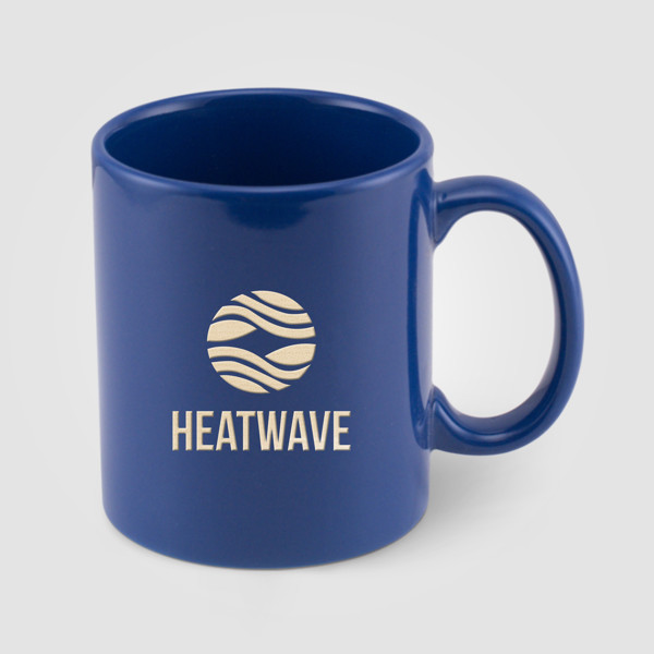 Seattle Classic -  355 ml Tasse en céramique colorée - Bleu / Sérigraphie