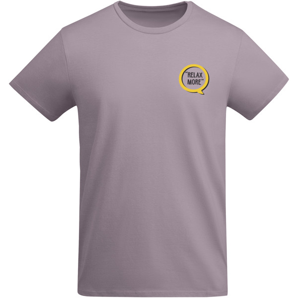 T-shirt a maniche corte in cotone biologico da uomo da 175 g/m² Breda - Lavanda / M