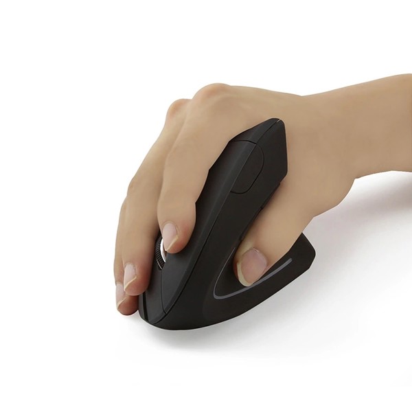 Vertical wireless mouse