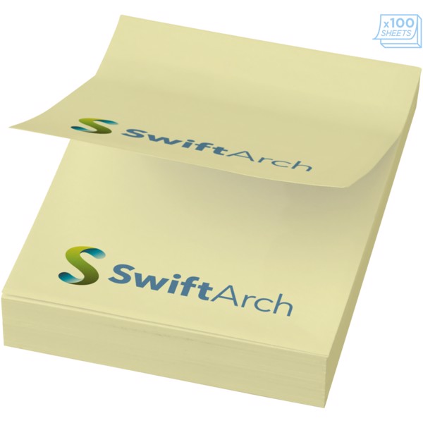 Sticky-Mate® A8 memoblok 50x75mm - Lysegul / 25 pages