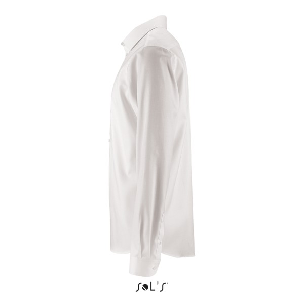 Sol's Brody Men - Herringbone Shirt - White / S