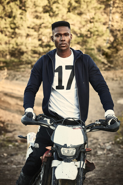 Printer Overhead full zip hoody White L
