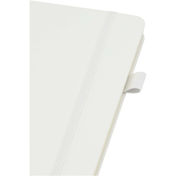 Liss A5 recycled plastic hard cover notebook - White