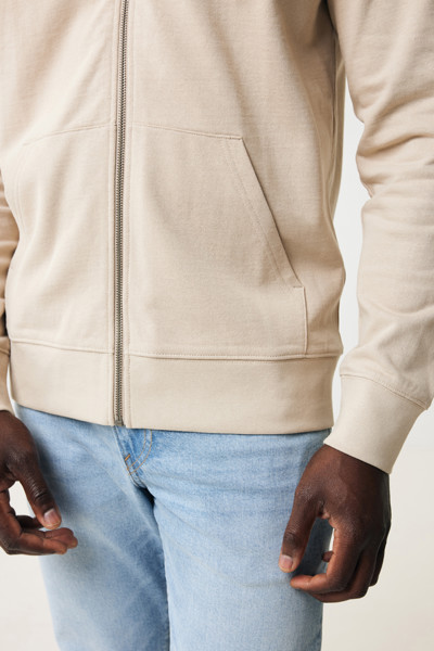 Iqoniq Abisko recycled cotton zip through hoodie - Desert / XL
