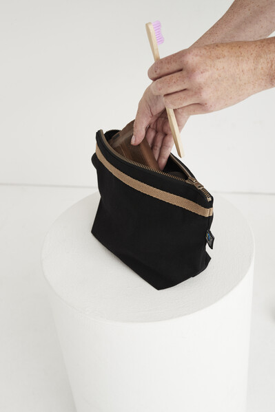 Cottover Gots Canvas Toilet Case black ONE