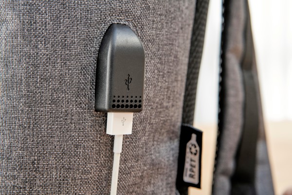 Mochila rPET (600D) Henrik - cinzento