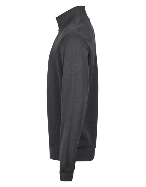 Ribbed Interlock Half Zip - Dark Grey / M