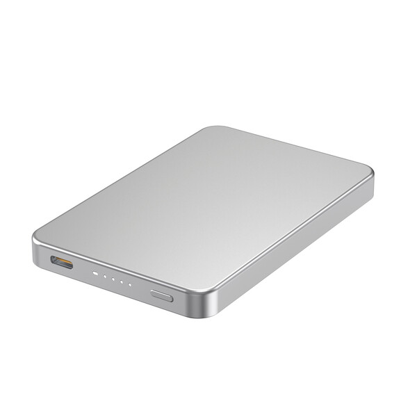 Urban Vitamin Marin 5000mAh magnetic 15W wireless powerbank - Zilver