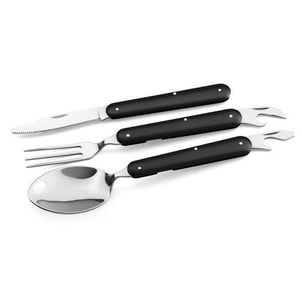 LERY. Stainless steel cutlery set - Black
