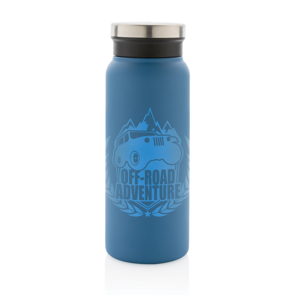 Bouteille isotherme 600ml en acier inoxydable recyclé RCS - Bleu