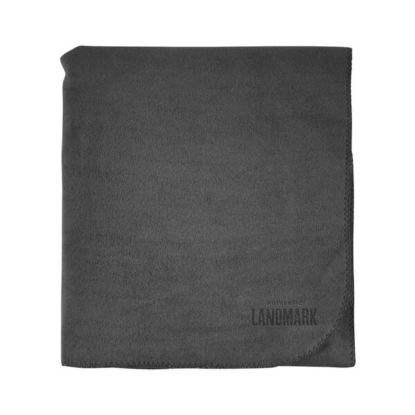 Plaid polyester recyclé 420g RECOON - gris foncé