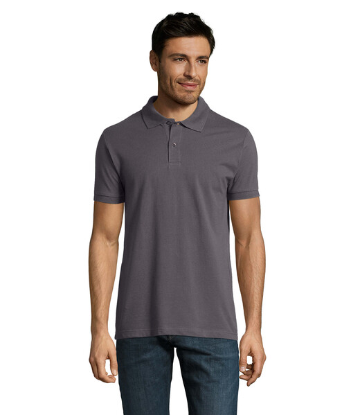 PERFECT MEN Polo homen 180g - Cinza EscuroL