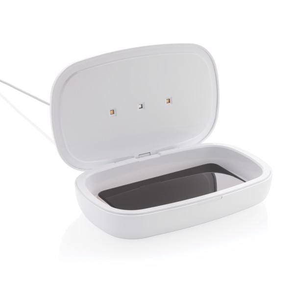 UV-C sterilizační box s bezdrátovým nabíjením 5W