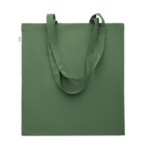 Nákupní taška z recykl. bavlny Viveka Colour - Tmavě Zelená