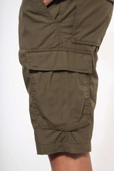 Men's Lightweight Multipocket Bermuda Shorts - Light Charcoal / 40