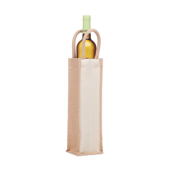 Campo Di Vino jute wine bag, 320 g/m² canvas