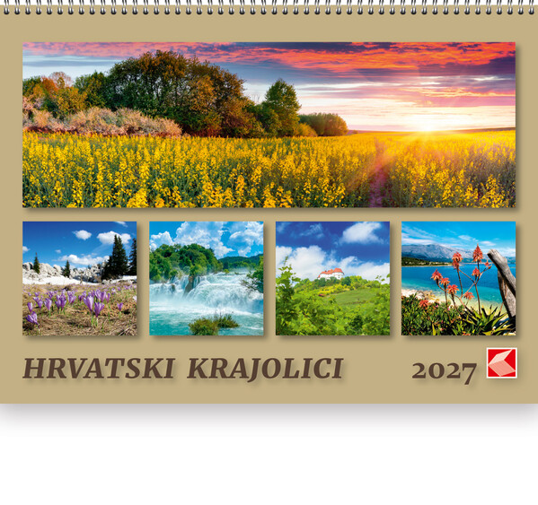 Preklopni zidni kalendar – Hrvatski krajolici