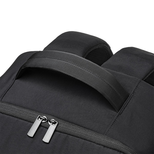 Travel Backpack With Laptop Compartment 15 Inch In Nylon Taslon - Black