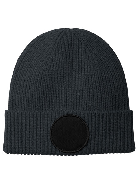 Circular Fashion Patch Beanie - Graphite Grey / Black