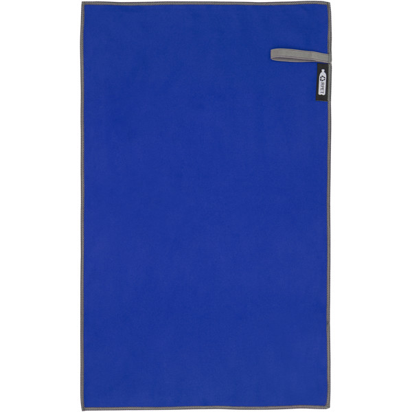 Asciugamano ultraleggero ad asciugatura rapida certificato GRS 30 x 50 cm Pieter - Blu royal