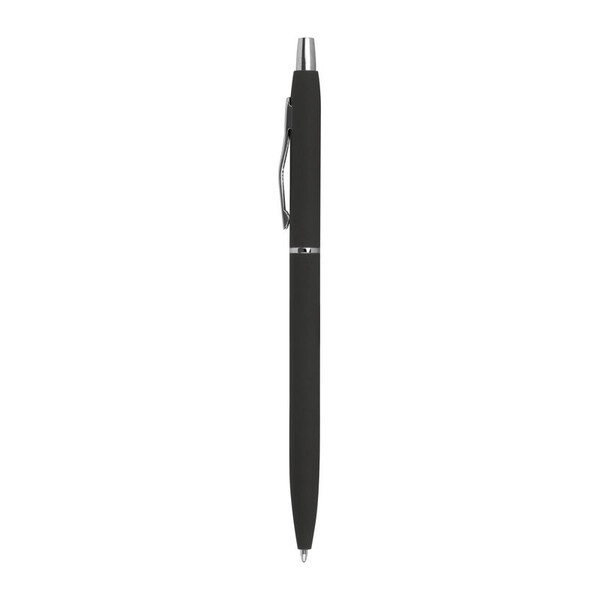 Rubber coated ball pen - Black