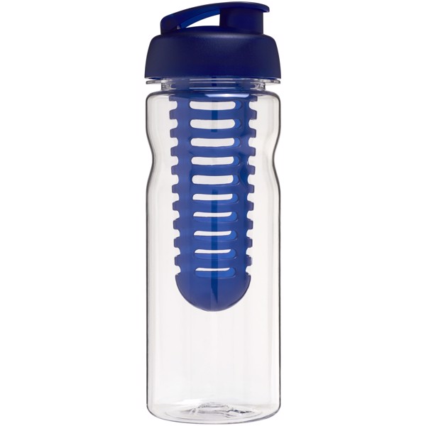 Láhev s infuzérem avyklápěcím víčkem Base Tritan™ 650 ml - Průhledná / Modrá