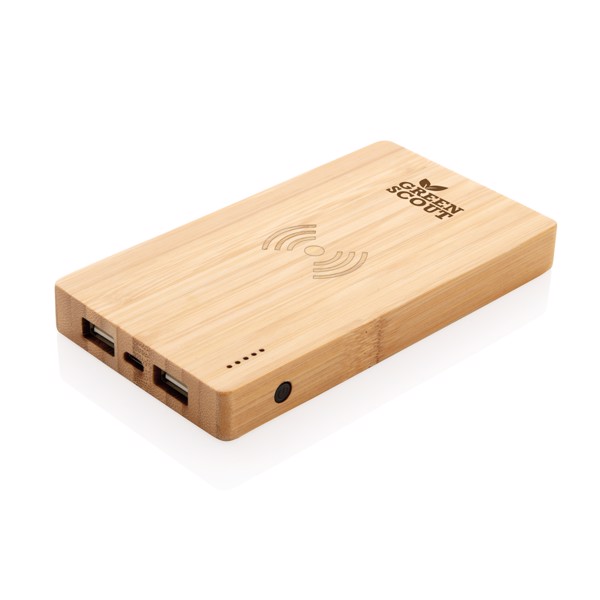 XD - Bamboo 4.000 mAh wireless 5W Powerbank