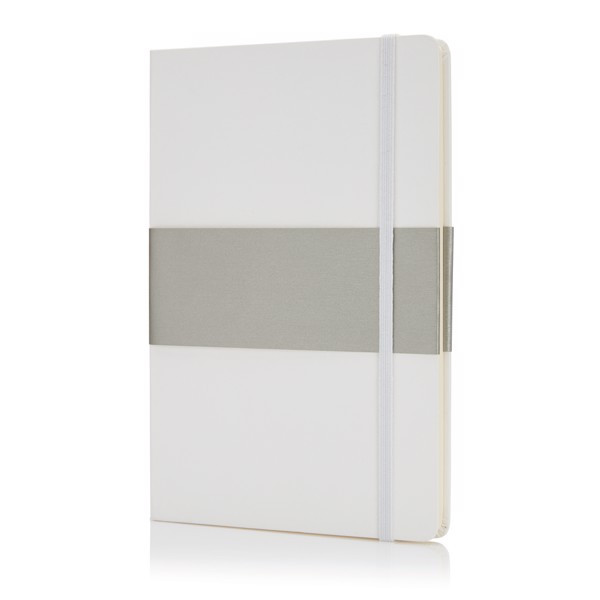 Deluxe hardcover A5 notebook - White