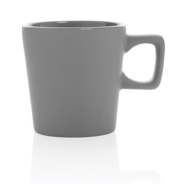 Moderní keramický hrnek na kávu 300ml - Šedá
