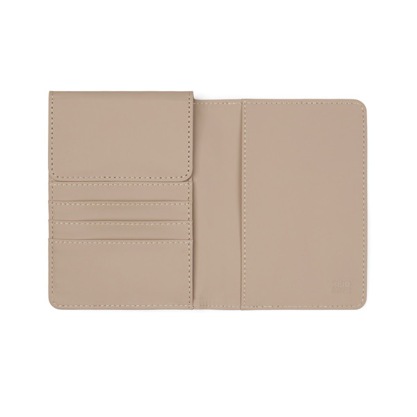 Vinga Baltimore passport holder, RFID,RCS recycled - Greige
