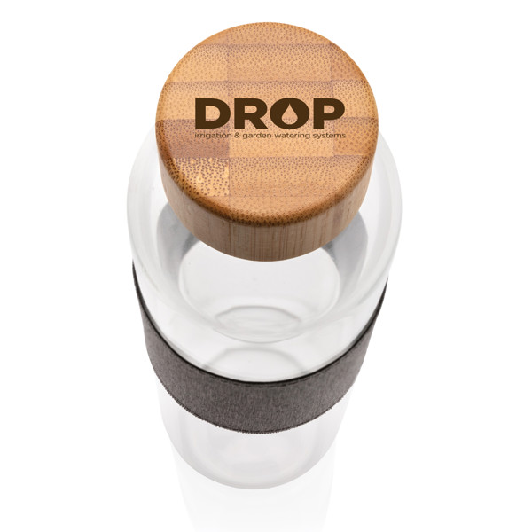 Xd Collection glass bottle,750ml bamboo lid