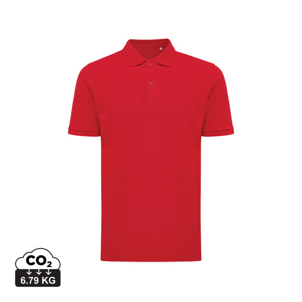 Iqoniq Yosemite polo, recycled, organic cotton, 220 g/m² - Red / XL