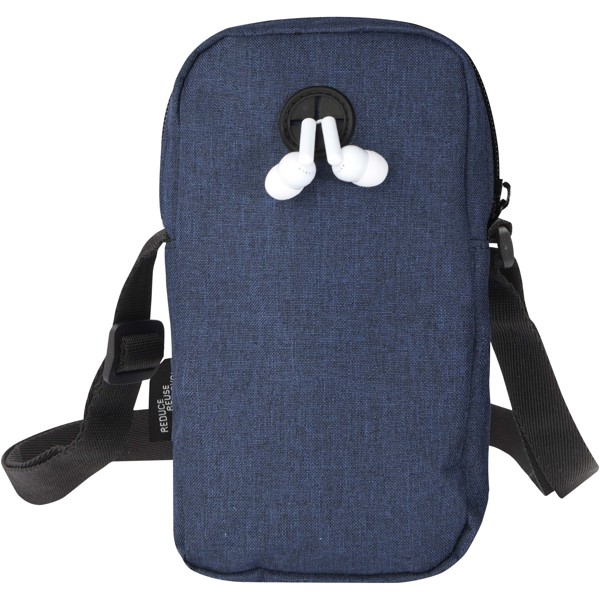 Pochette Ross recyclée GRS pour téléphone portable - Bleu cobalt