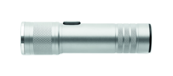 Rechargeable COB light torch Flashra - Matt Silver