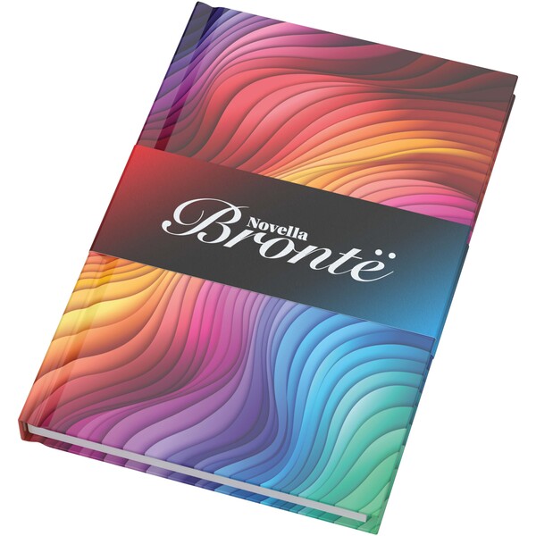 Novella Brontë A5 notitieboek met glanzende harde cover, 100 vellen