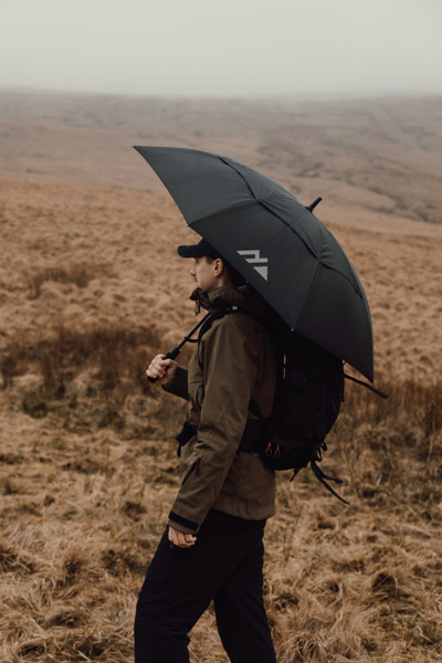 Nordic Drift Trail 27" AWARE™ RPET storm UPF 50+ proof Umbre