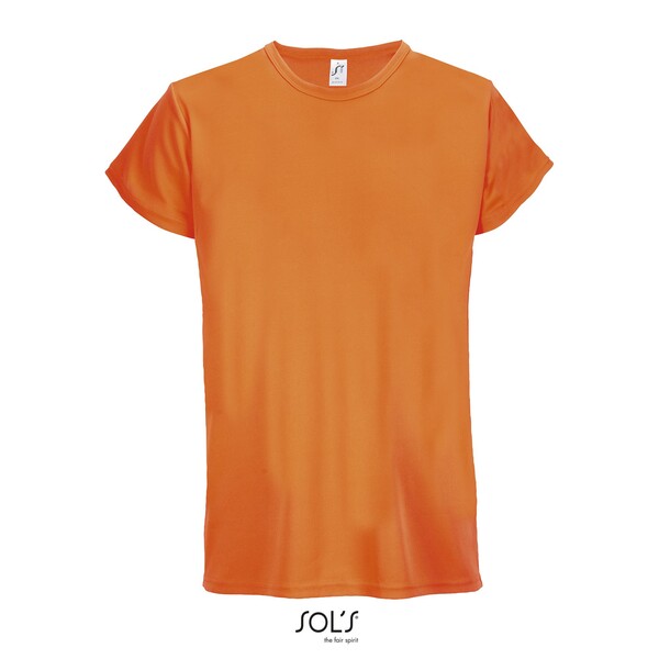 SPRINT UNI T-SHIRT 130g - Arancione NeonXS