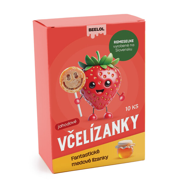 Včelízanky - jahodové lízanky